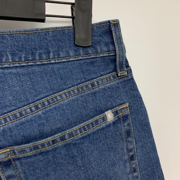 Everlane Jeans Crop Original Cheeky High Rise Blue Denim Straight - Picture 11 of 14